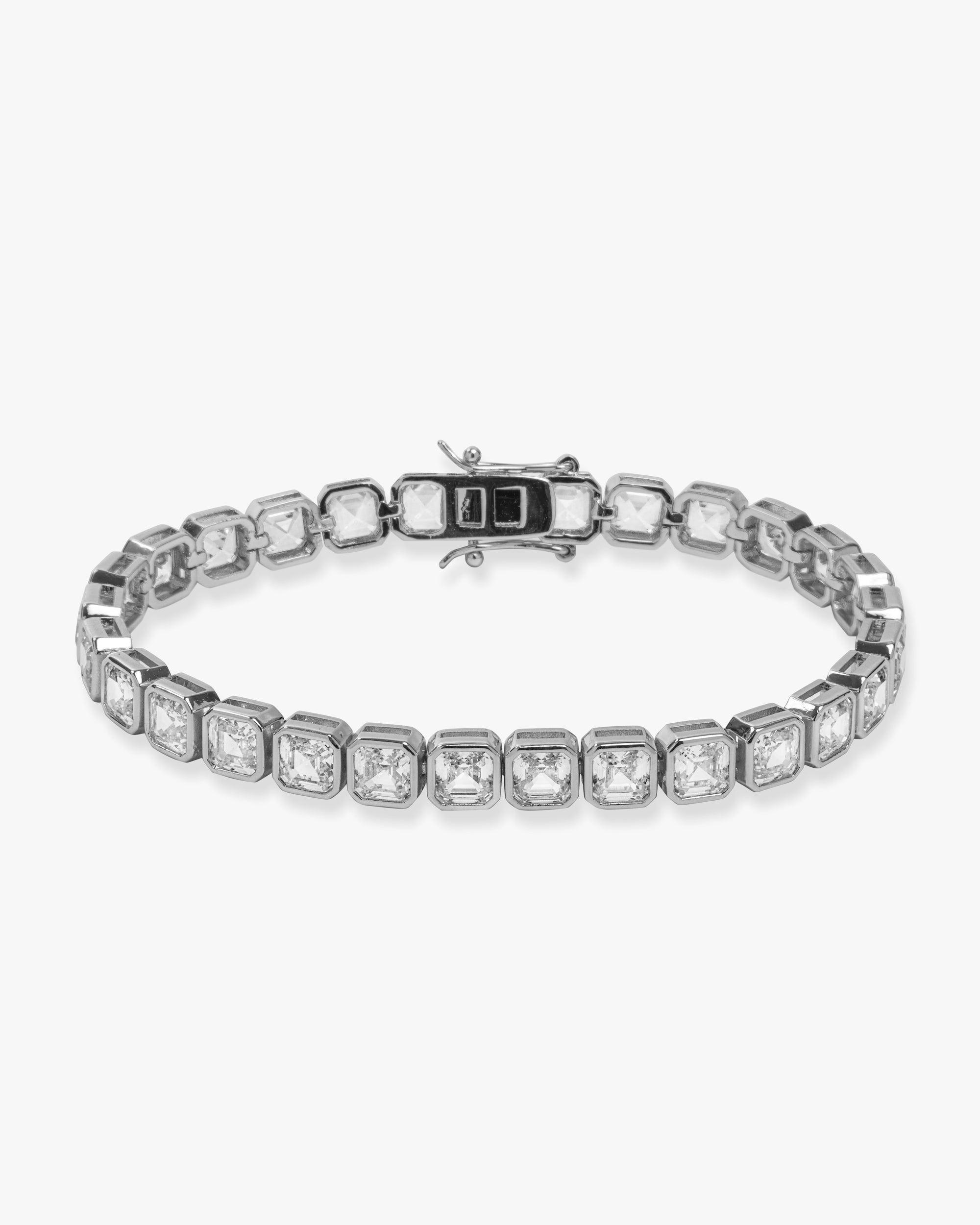 The Queen's Tennis Bracelet - Gold|White Diamondettes