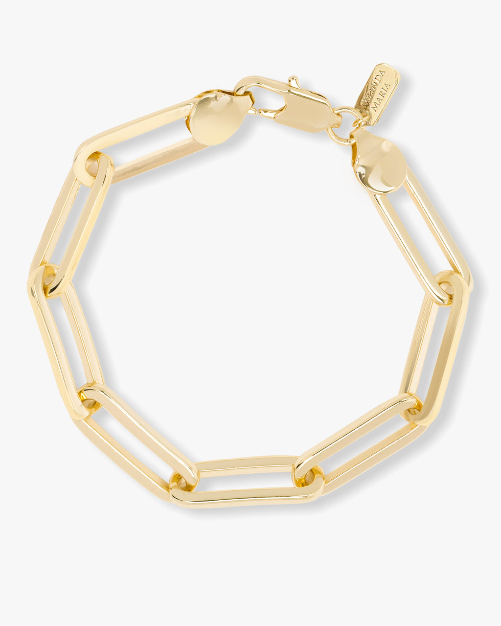 Carrie Chain Link Bracelet 8mm | Gold Statement Bracelet – Melinda