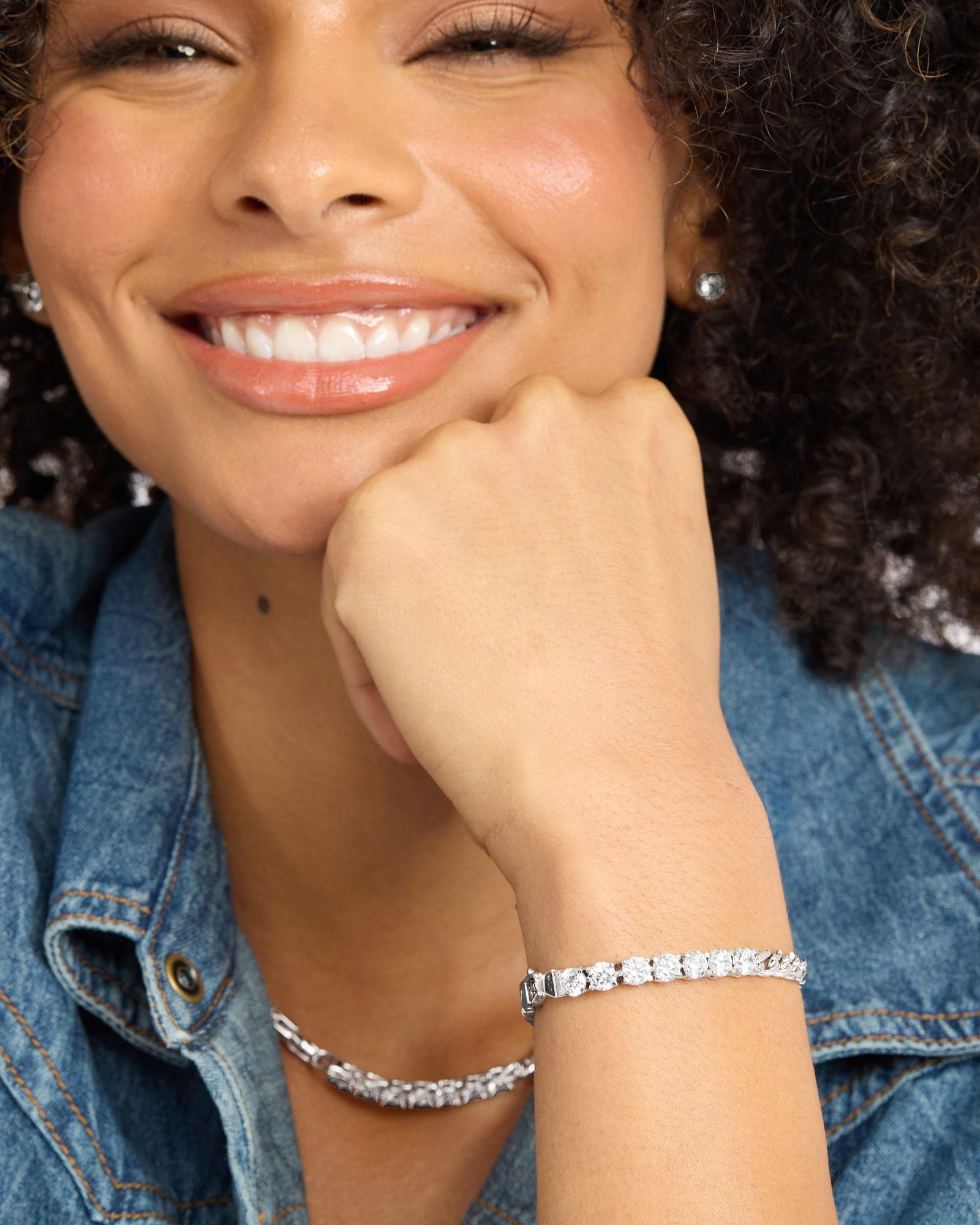 MELINDA MARIA: JULIAN LOVES DIAMONDS BRACELET-GOLD main image 0