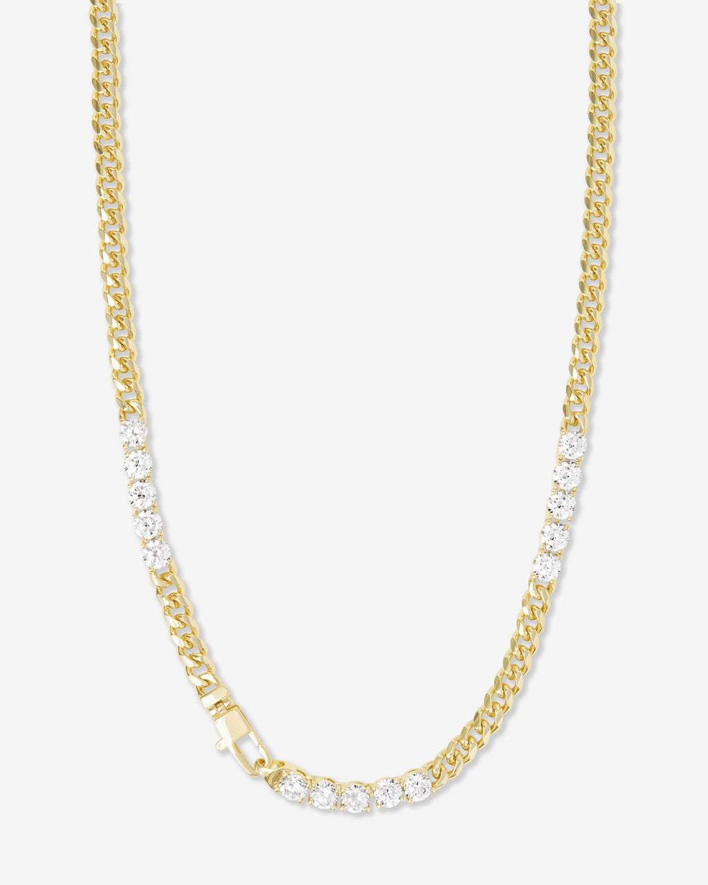 Julian's Obsessed with Diamonds Necklace 5mm - Gold|White Diamondettes