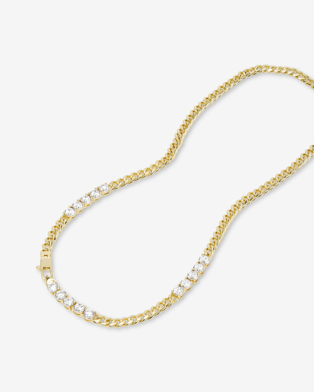 Julian's Obsessed with Diamonds Necklace 5mm - Gold|White Diamondettes