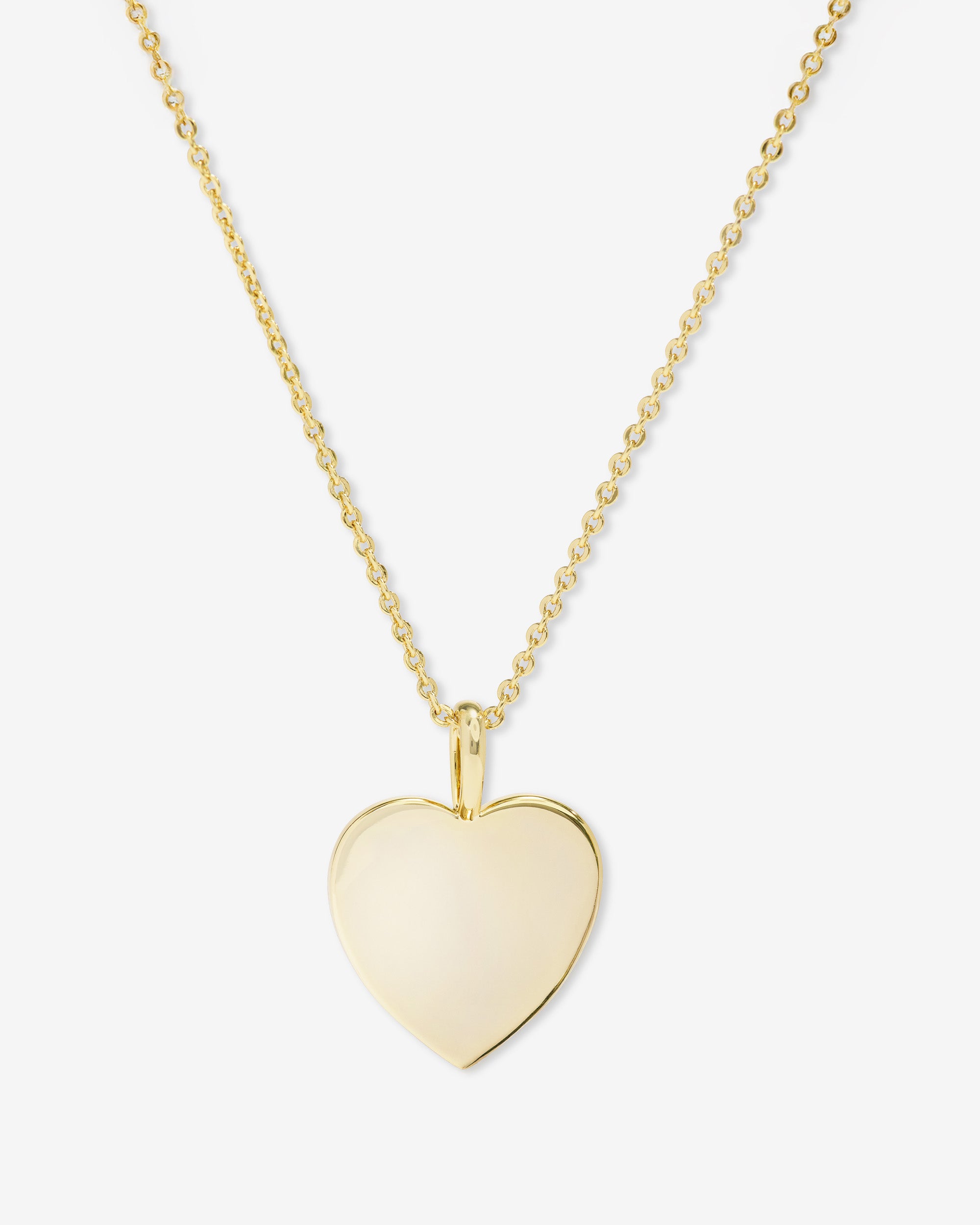 Love Letters Pendant Necklace - Gold|White Diamondettes