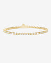 Baby Not Your Basic Tennis Bracelet - Gold|White Diamondettes