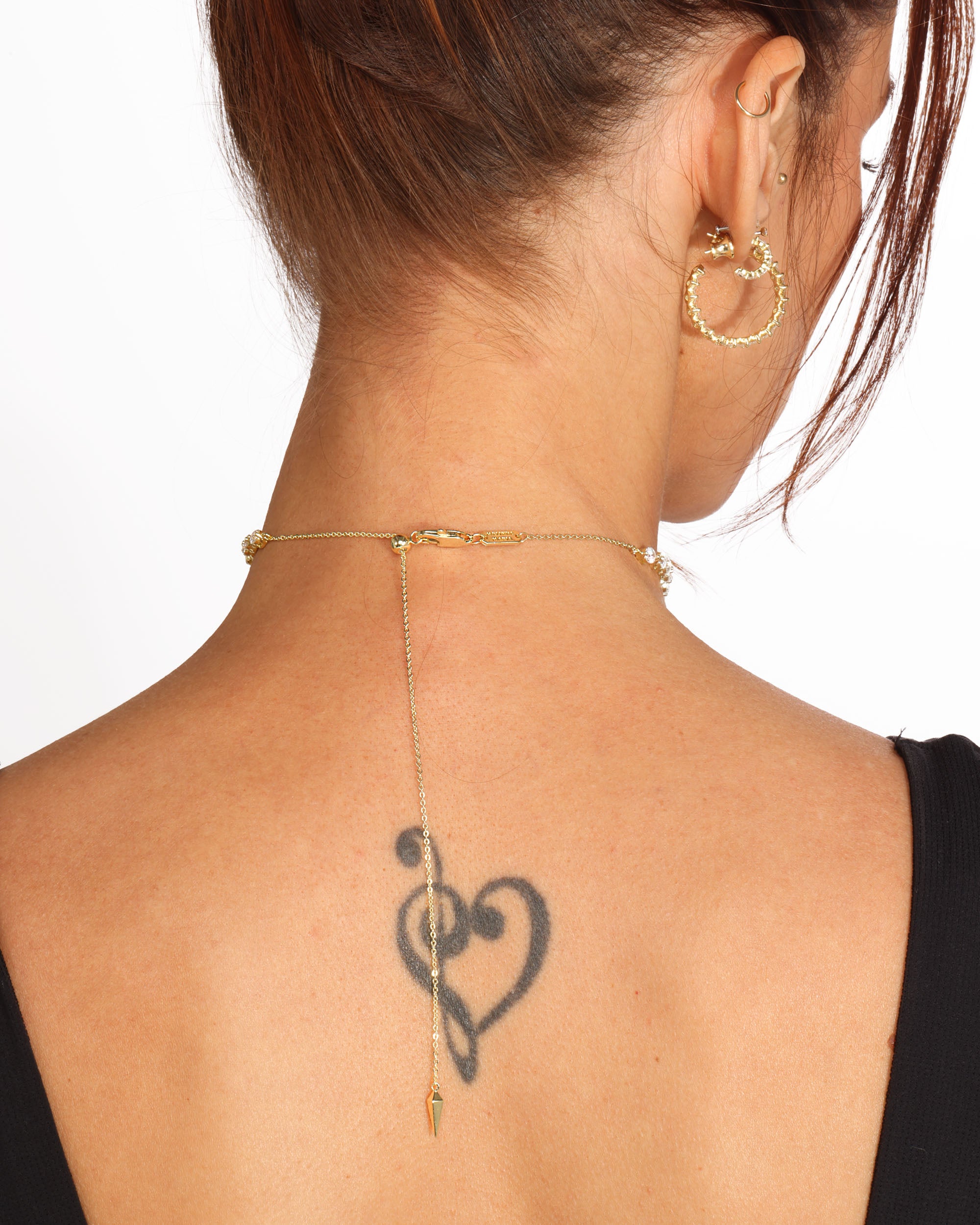 She's an Icon Tennis Choker 4mm - Gold|White Diamondettes