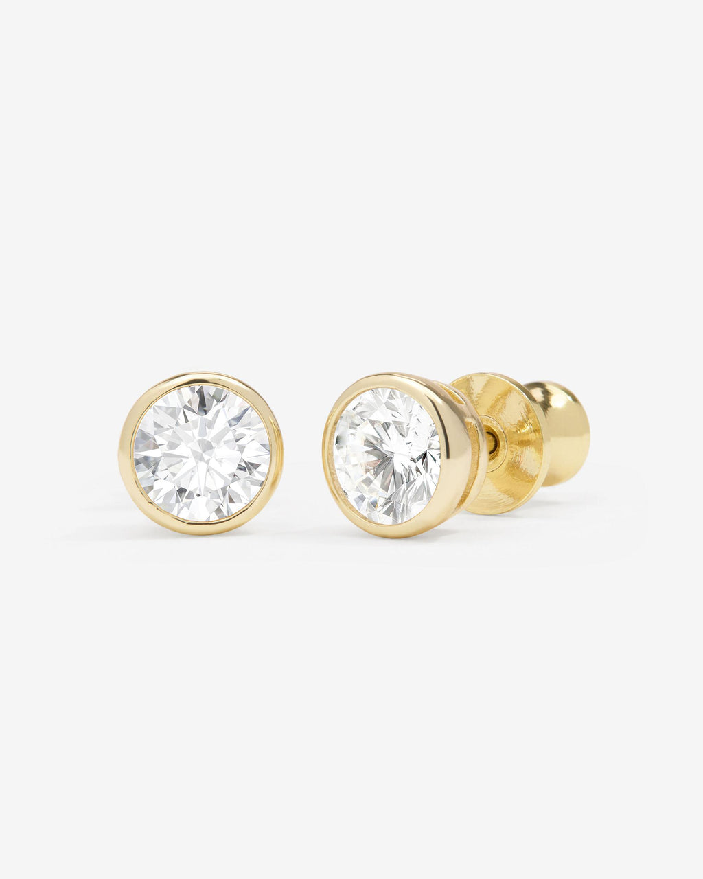Baroness 6mm Studs Gold White Diamondettes