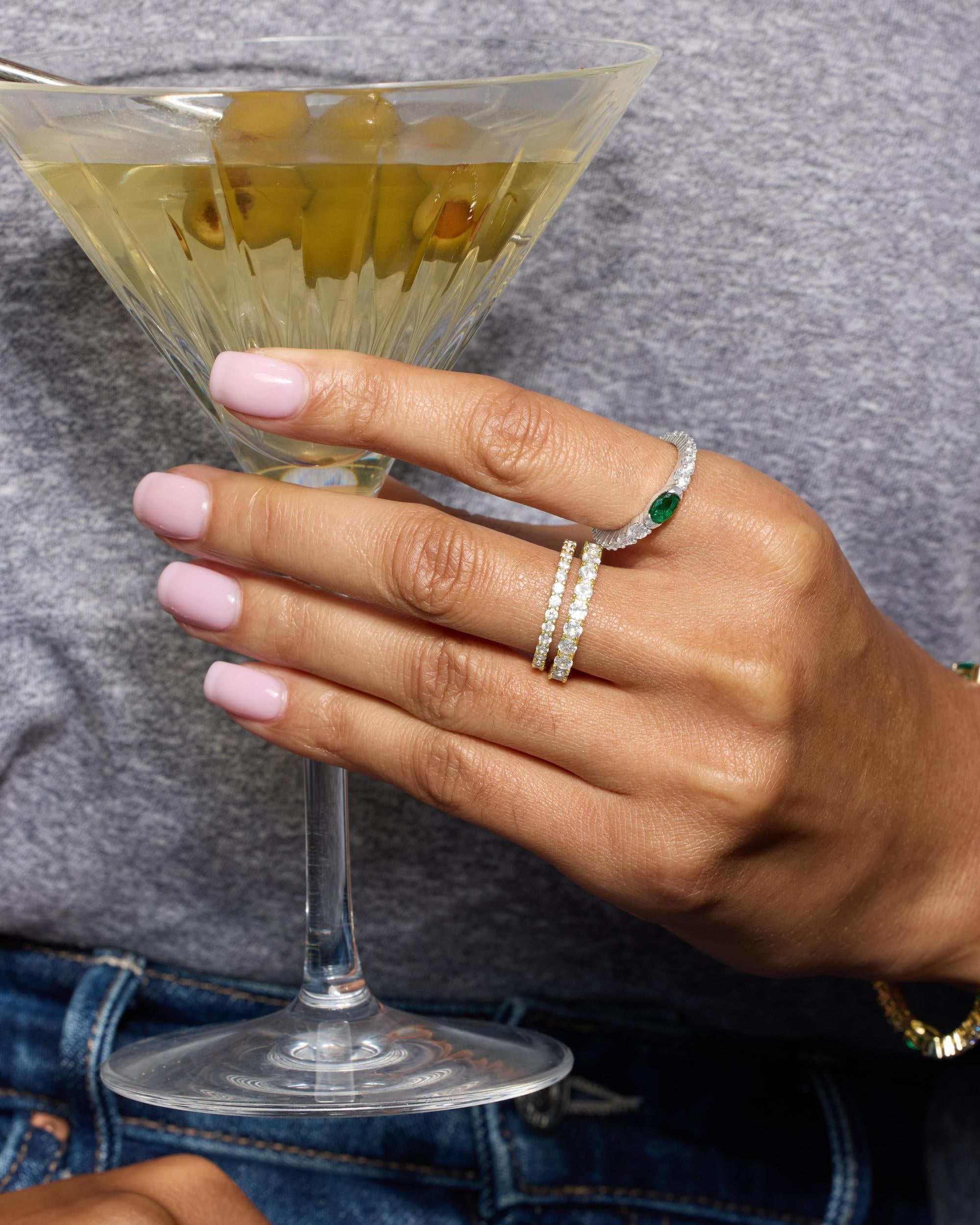 The Maven Ring - Silver|Emerald