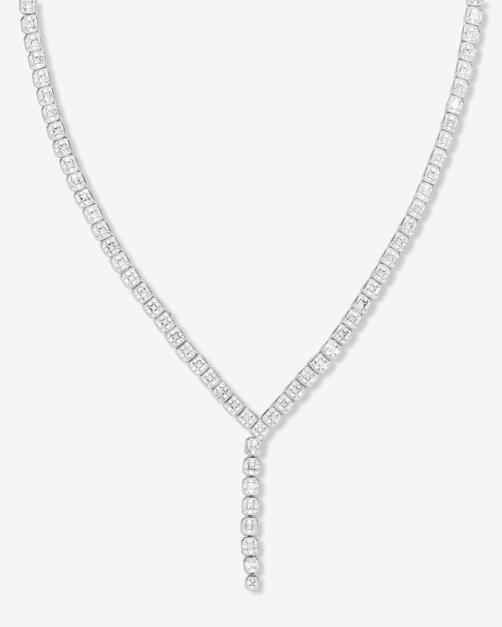 Pavé Serpent Lariat Necklace 18
