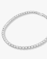 Duchess Tennis Necklace - Silver|White Diamondettes