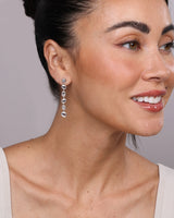 Baby "She's A Natural" 6 Drop Earrings Silver
