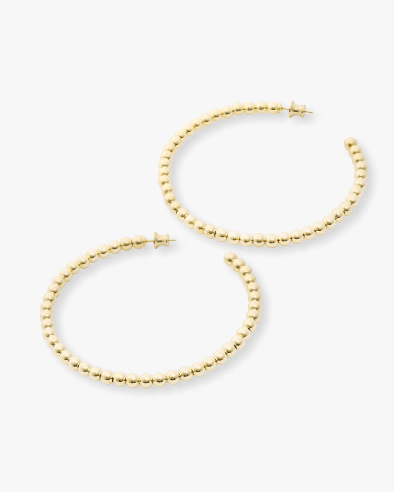 Mama Life's a Ball Hoops - Gold