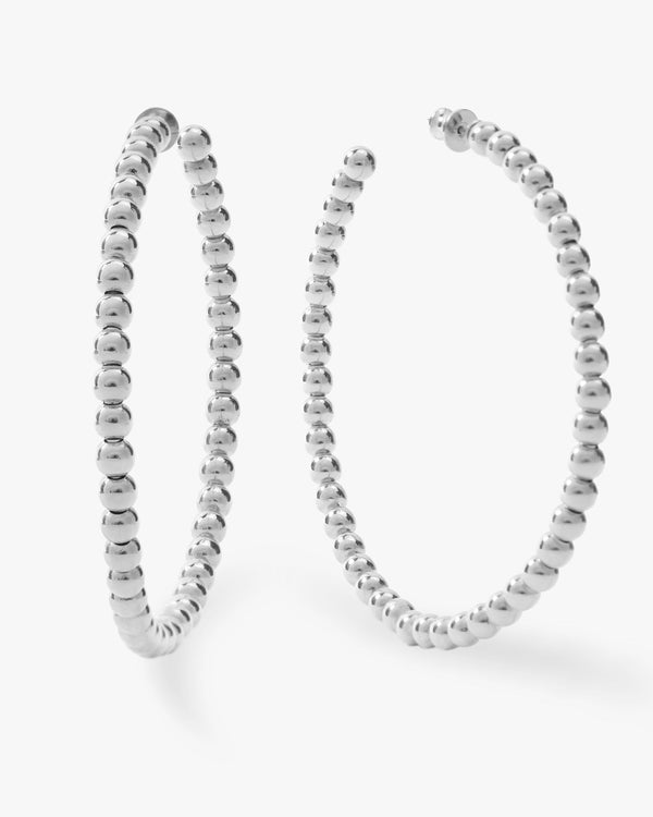 Mama Life's a Ball Hoops - Silver