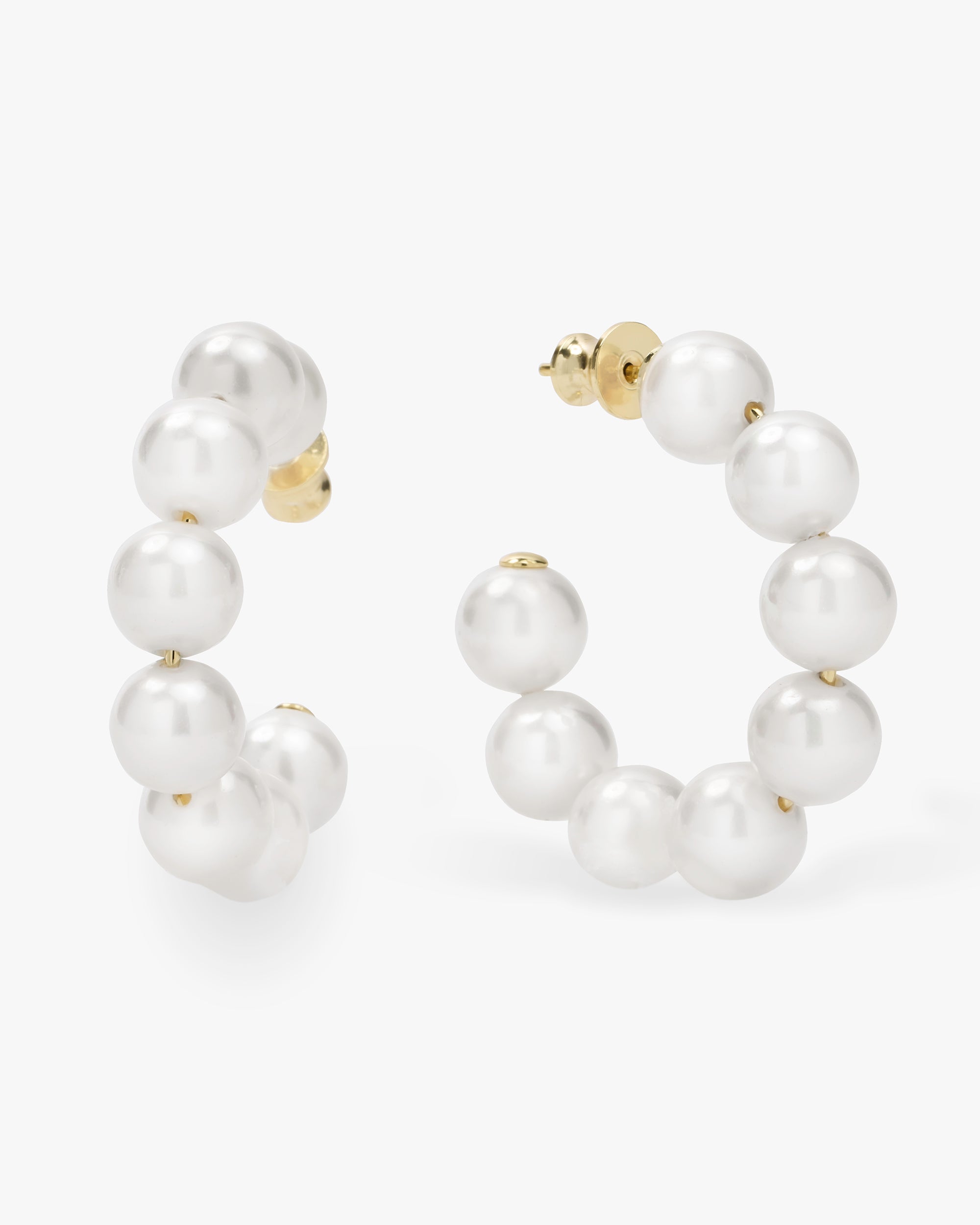Life's A Ball Pearl Hoops – Melinda Maria Jewelry