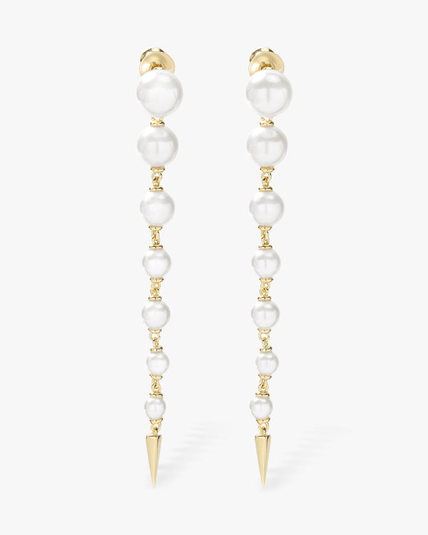 Perfect Pearl 7-Drop Spike Earring