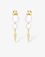 Perfect Pearl 2-Drop Spike Earring