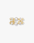 She's an Icon Ear Cuff - Gold|White Diamondettes