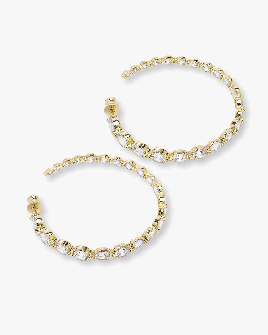 She's an Icon Hoops 2" - Gold|White Diamondettes