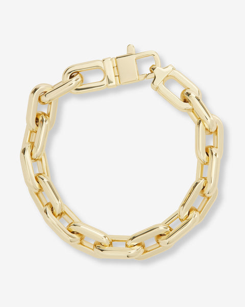 Frankie Chain Link Bracelet 10mm | Bold Gold Jewelry – Melinda