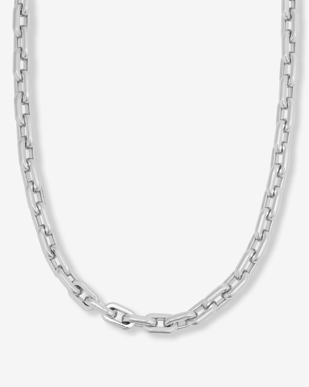 Frankie 10mm Silver Chain Necklace | Bold Statement – Melinda