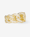 Graduated Pavé Julian Ring - Gold|White Diamondettes