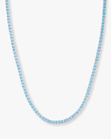 Grand Heiress Blue Opal Necklace 16"