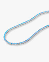 Grand Heiress Blue Opal Necklace 18"