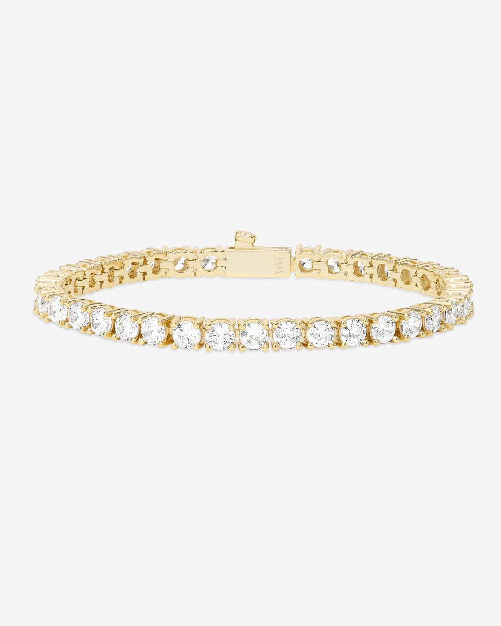 Grand Heiress Tennis Bracelet 4mm - Gold|White Diamondettes
