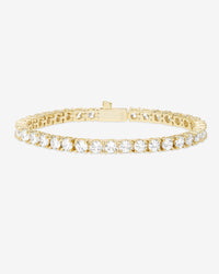 Grand Heiress Tennis Bracelet - Gold|White Diamondettes