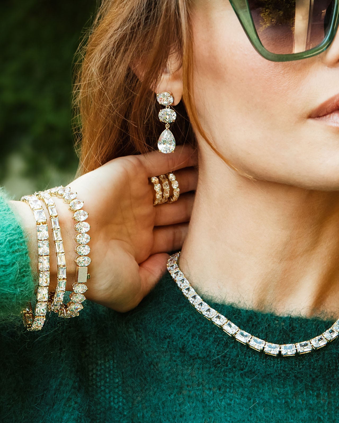 Hello Gorgeous Tennis Bracelet 6mm - Silver|White Diamondettes