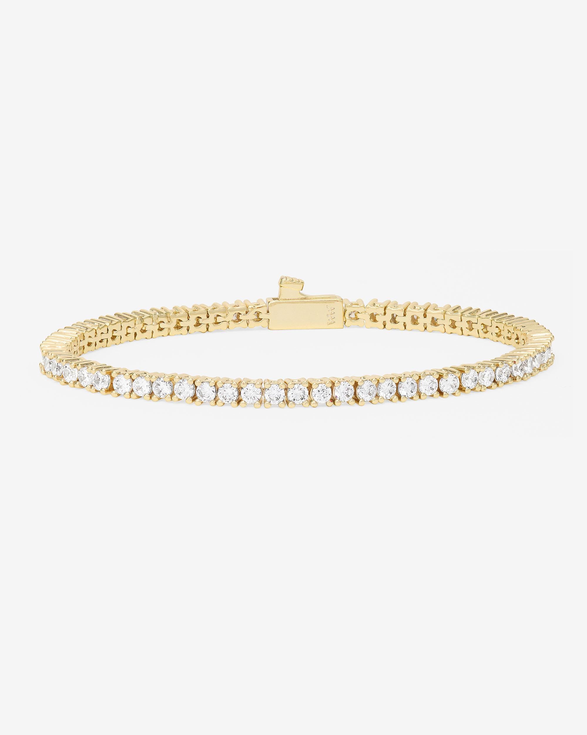Heiress Tennis Bracelet - Gold|White Diamondettes