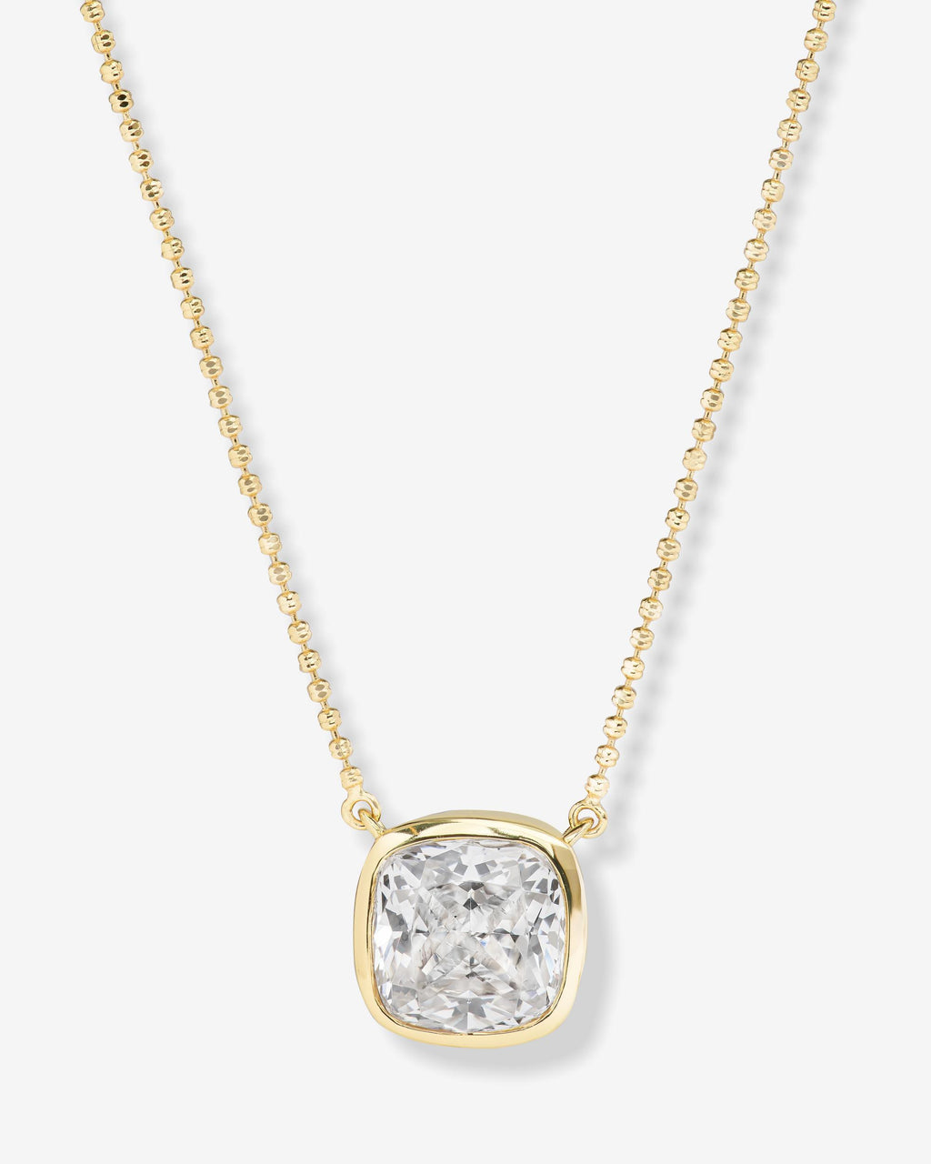 Hello Flawless Necklace - Gold|White Diamondettes