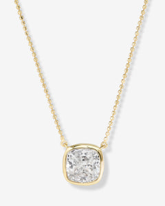 Hello Flawless Necklace - Gold|White Diamondettes