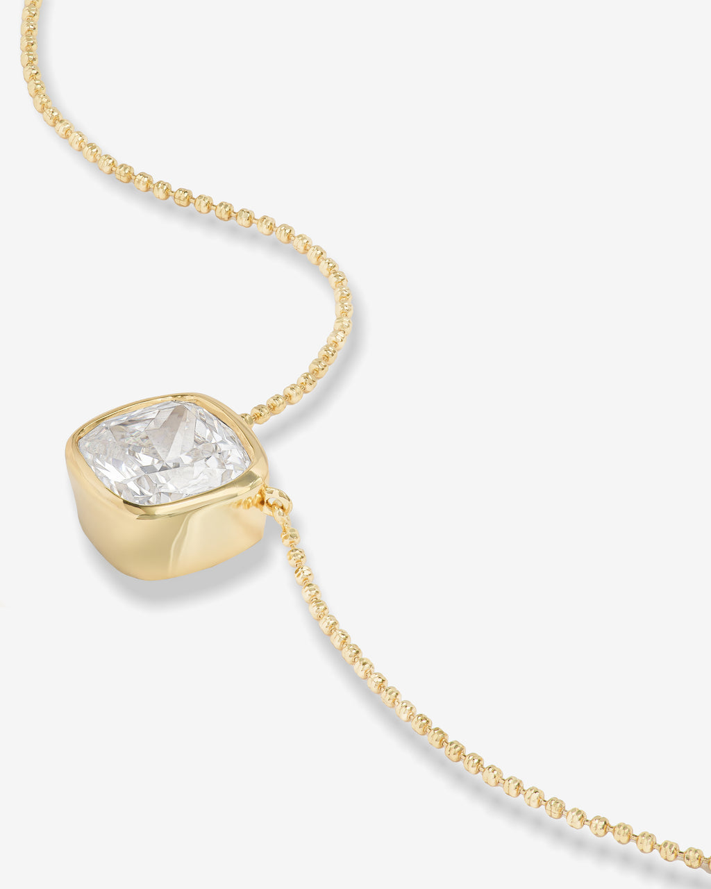 Hello Flawless Necklace - Gold|White Diamondettes