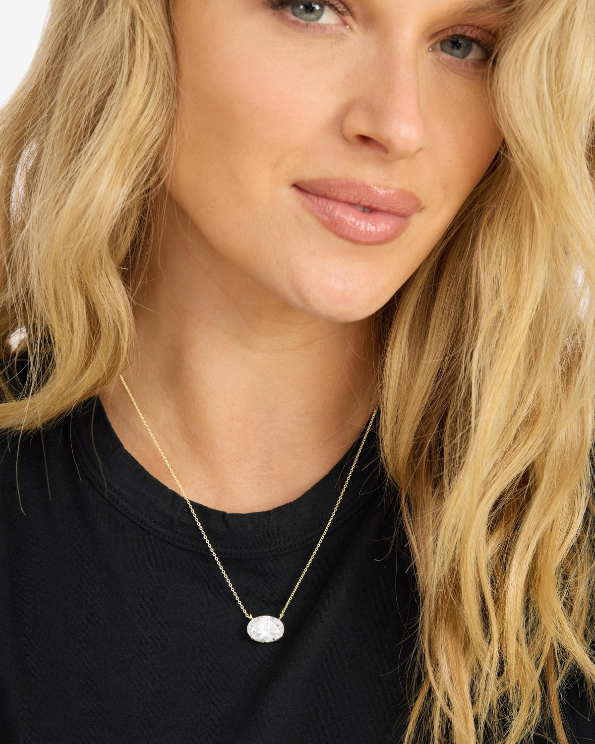 Hello Stud Hello Gorgeous 10mm Studs - Gold|White Diamondettes