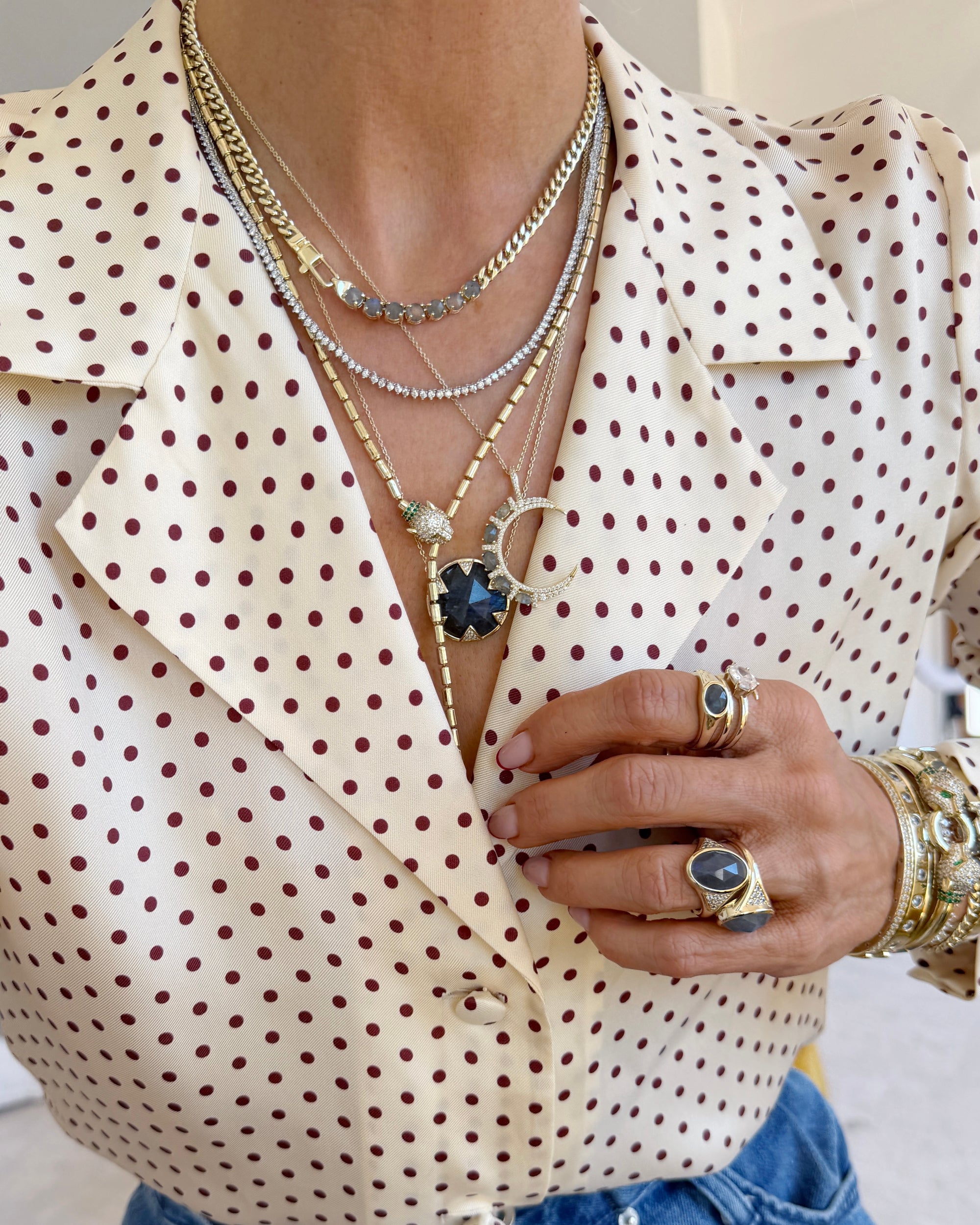The David Ring - Gold|Labradorite