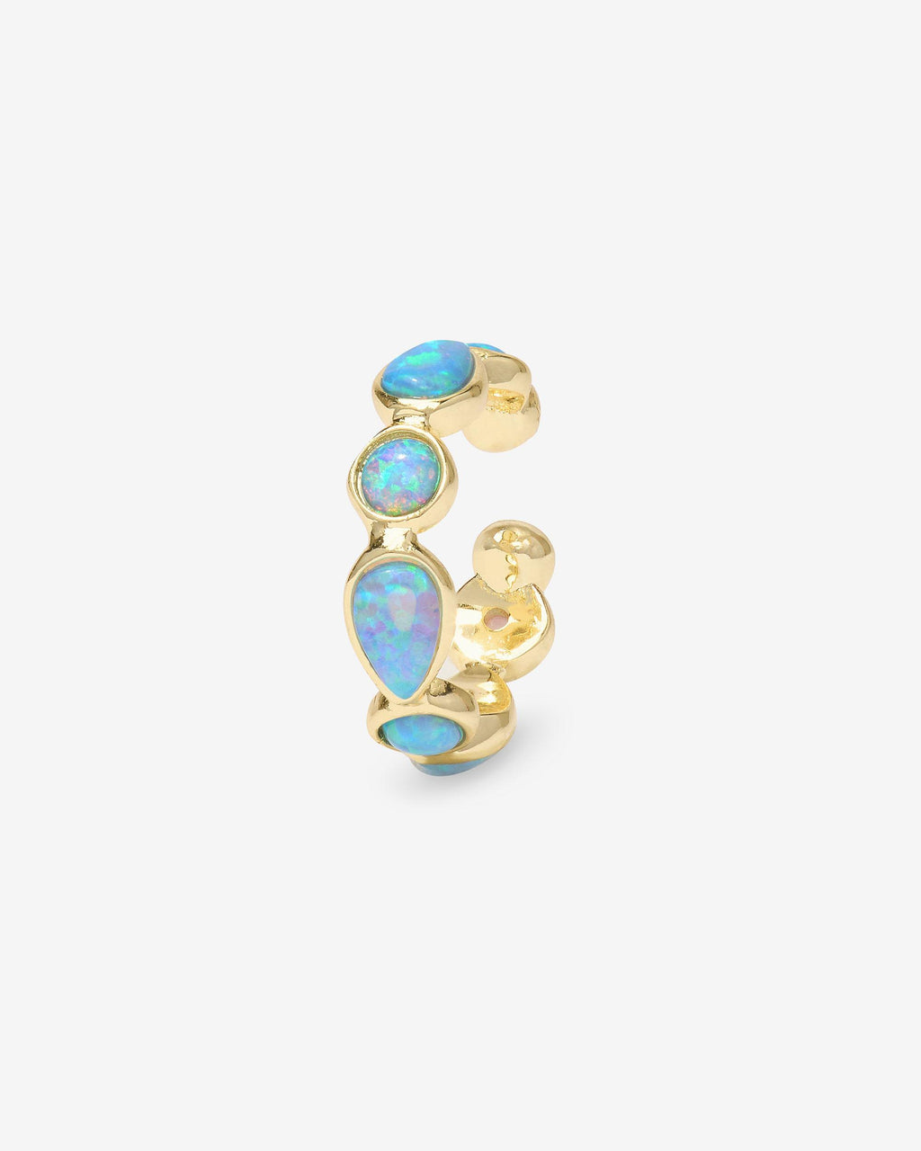 Isla Ear Cuff - Gold|Blue Opal