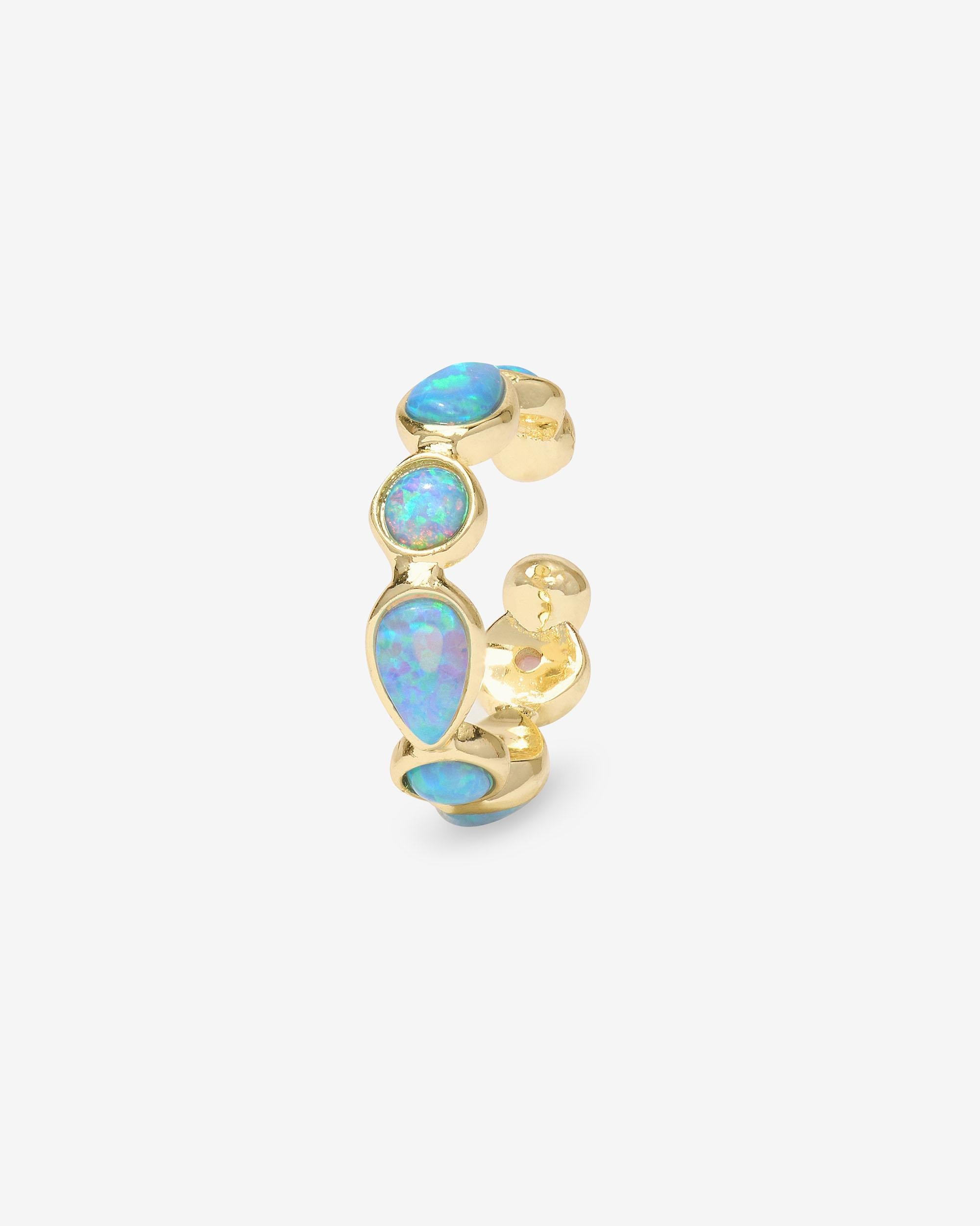 Isla Ear Cuff - Gold|Blue Opal