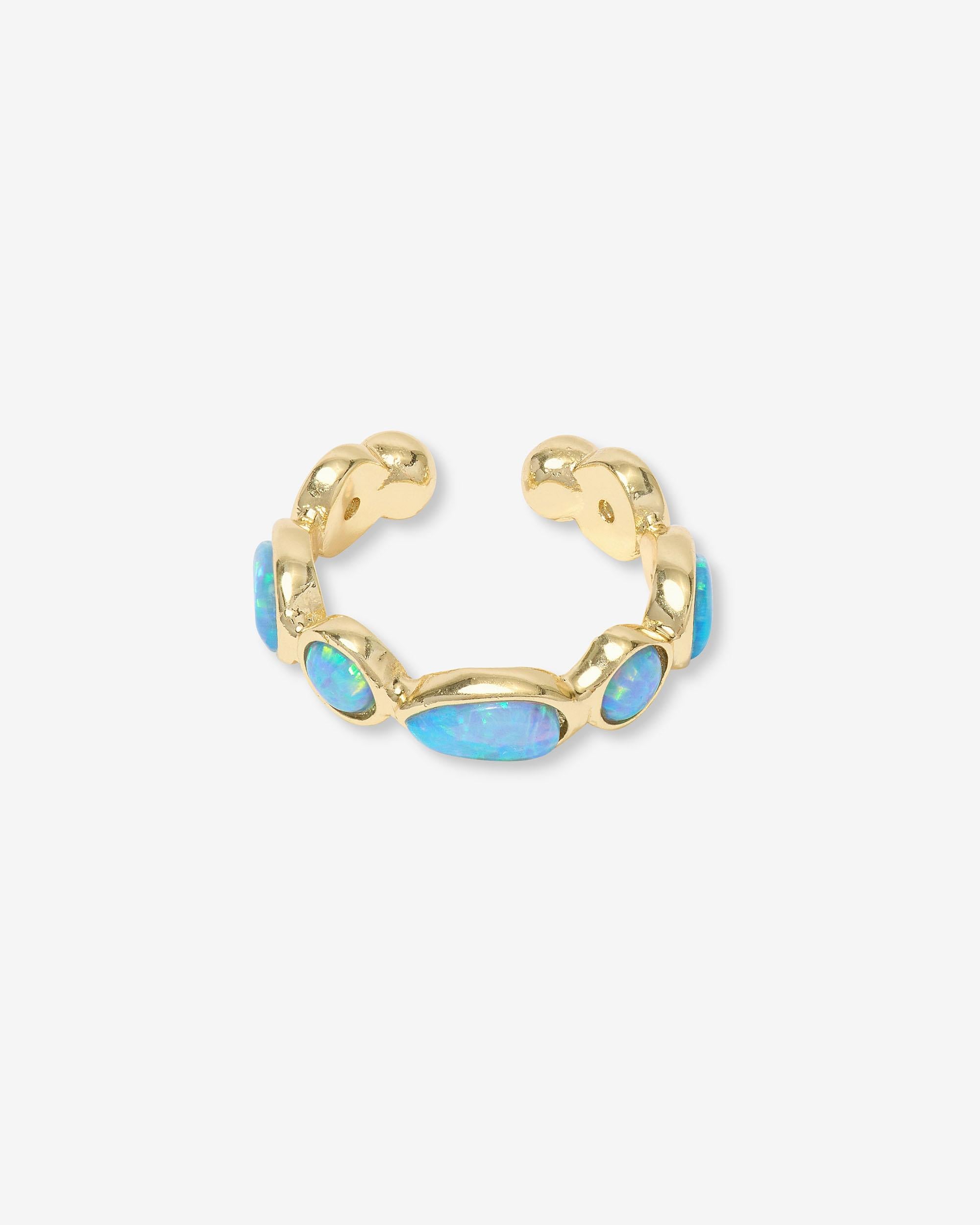Isla Ear Cuff - Gold|Blue Opal