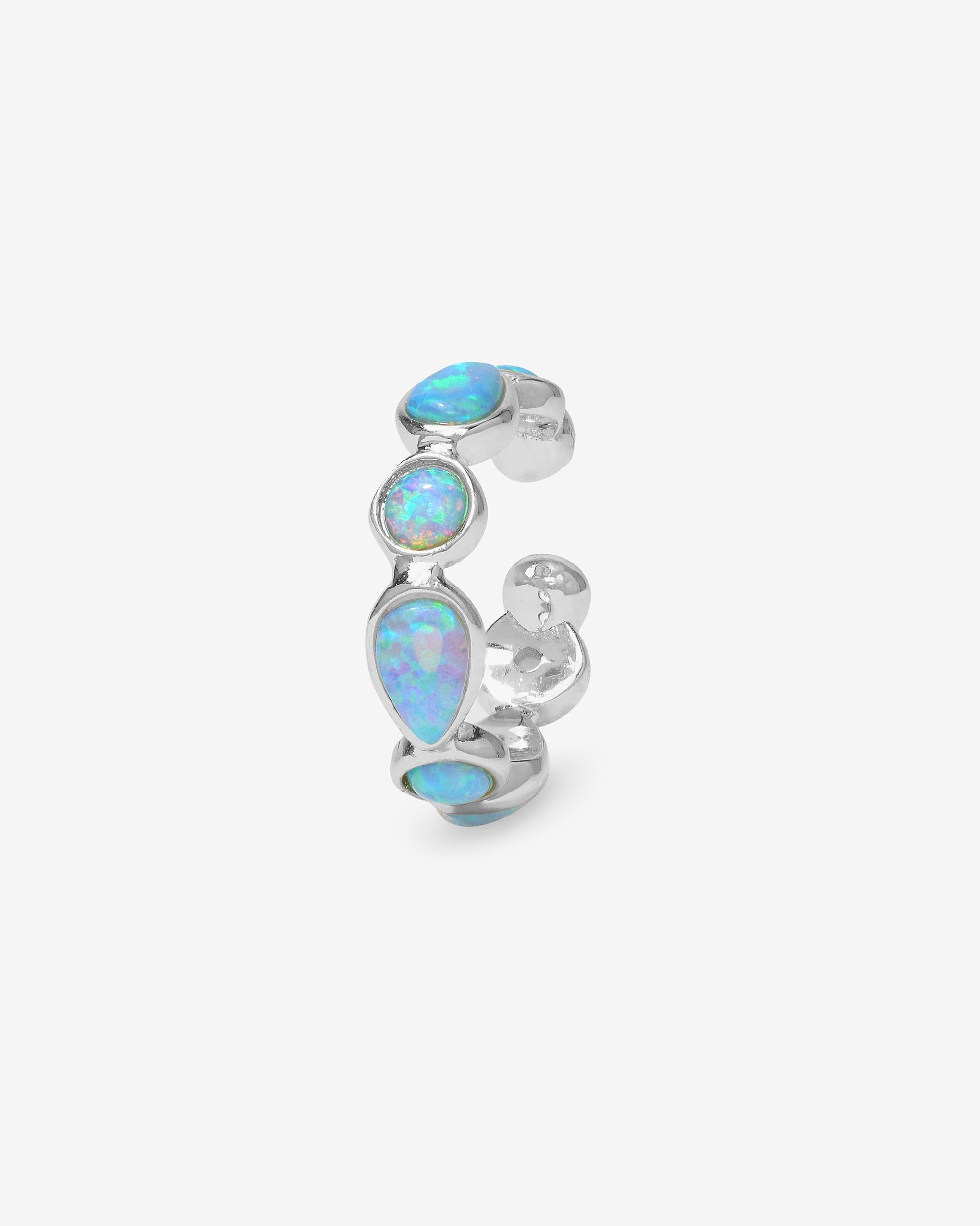 Isla Ear Cuff - Silver|Blue Opal