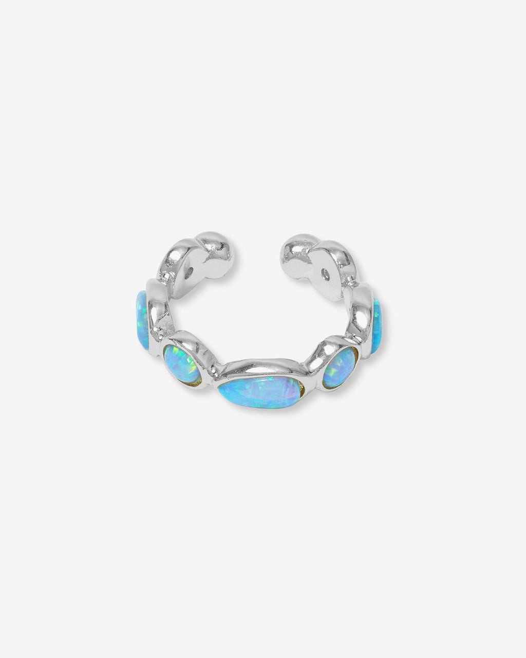 Isla Ear Cuff - Silver|Blue Opal