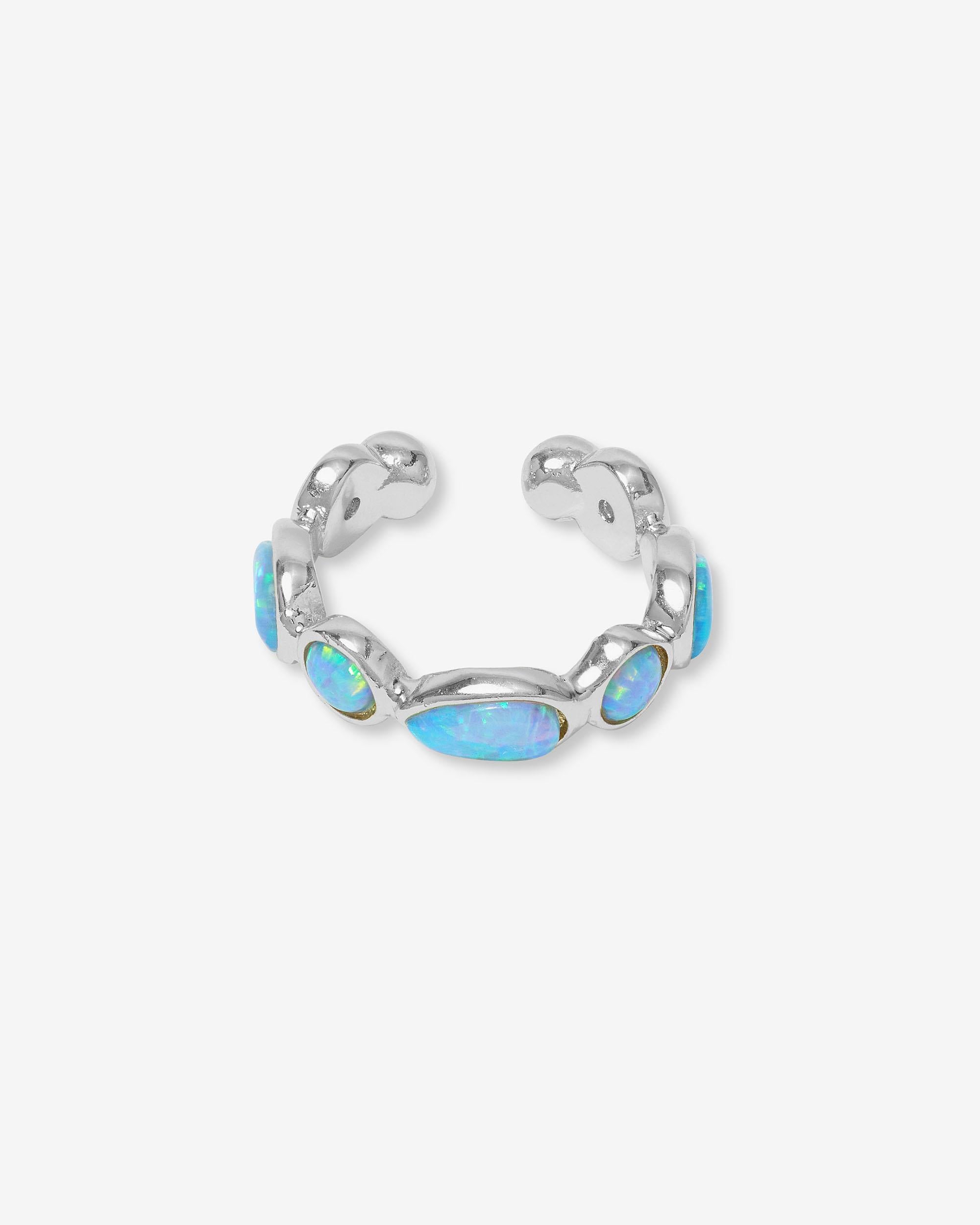 Isla Ear Cuff - Silver|Blue Opal