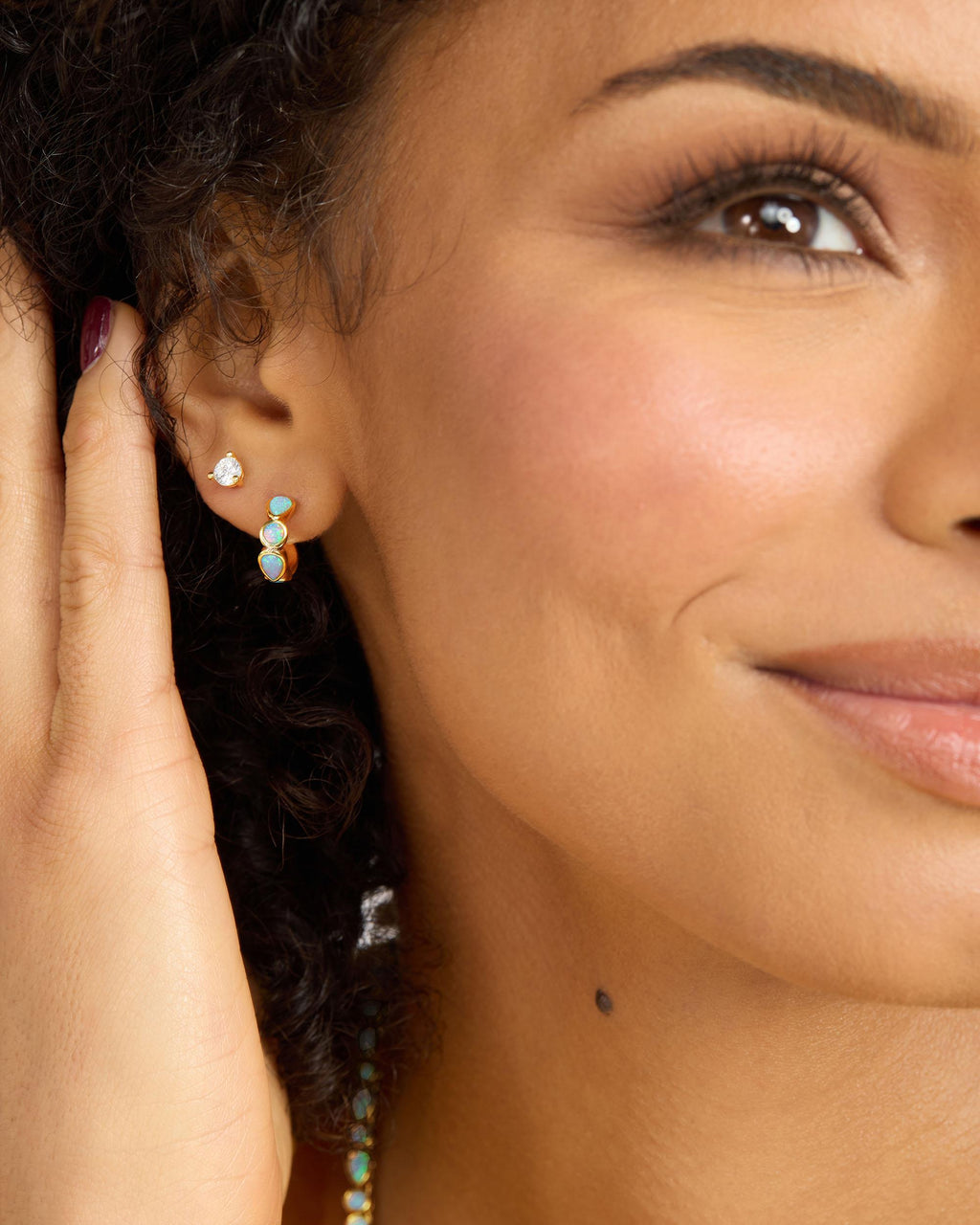 Isla Huggies - Gold|Blue Opal