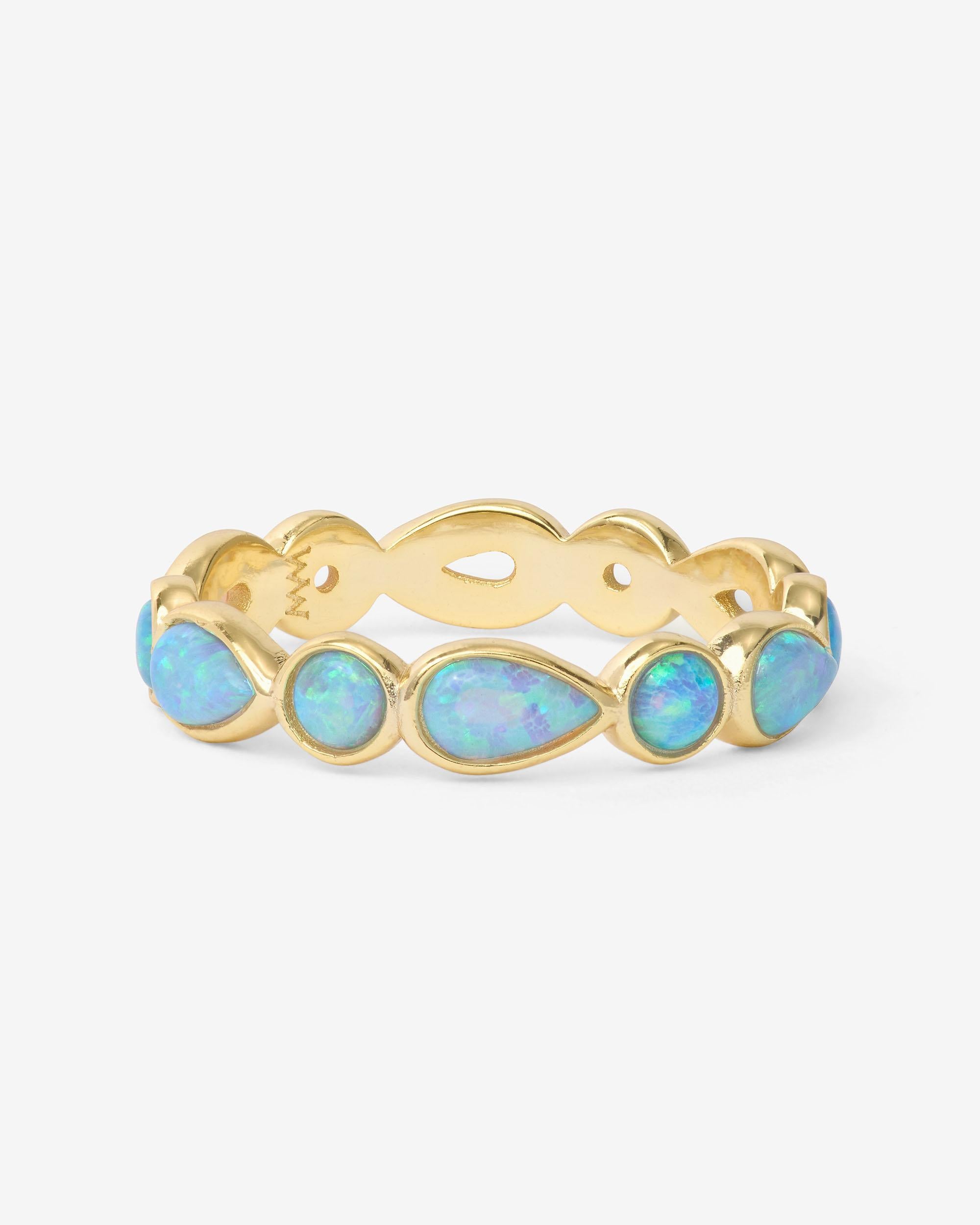 Isla Ring - Gold|Blue Opal
