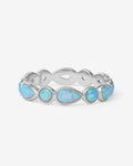 Isla Ring - Silver|Blue Opal