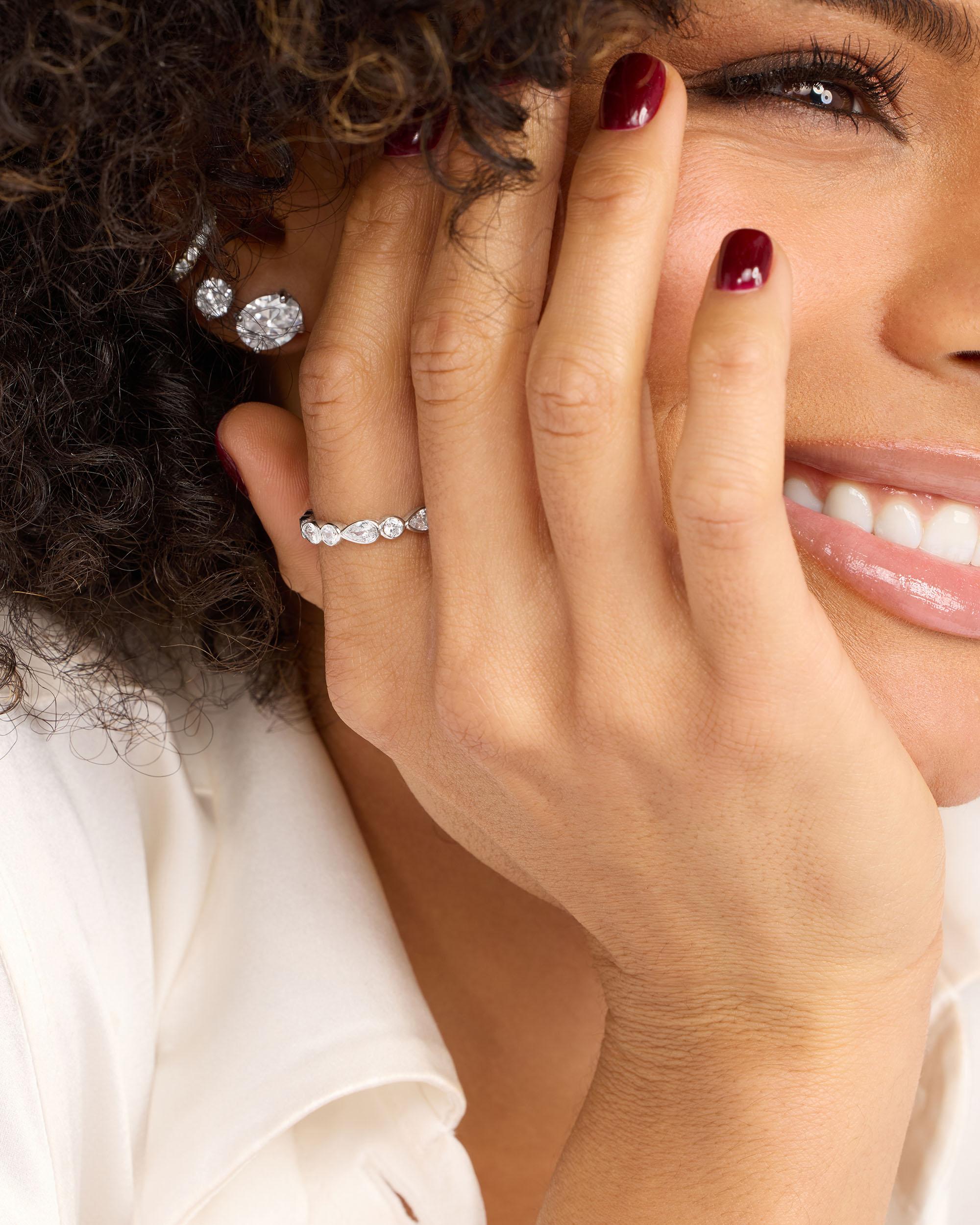 Isla Ring - Silver|White Diamondettes