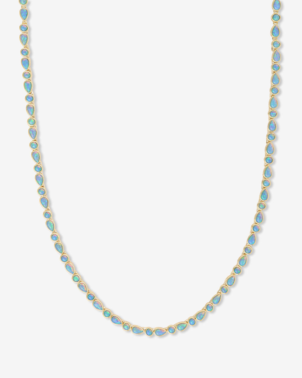Isla Gold Blue Opal Tennis Necklace | Melinda Maria – Melinda
