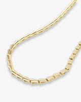 Serpent Collar Necklace 15" - Gold