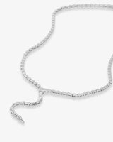 Serpent Lariat Necklace 18"