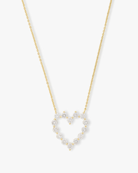 She's an Icon Small Gold Heart Pendant Necklace – Melinda Maria