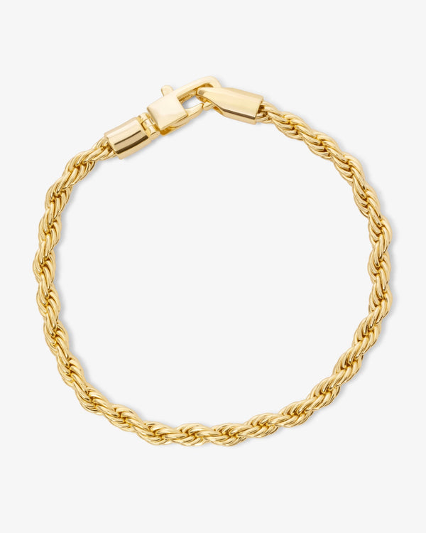 Rowan Rope Chain Bracelet - Gold