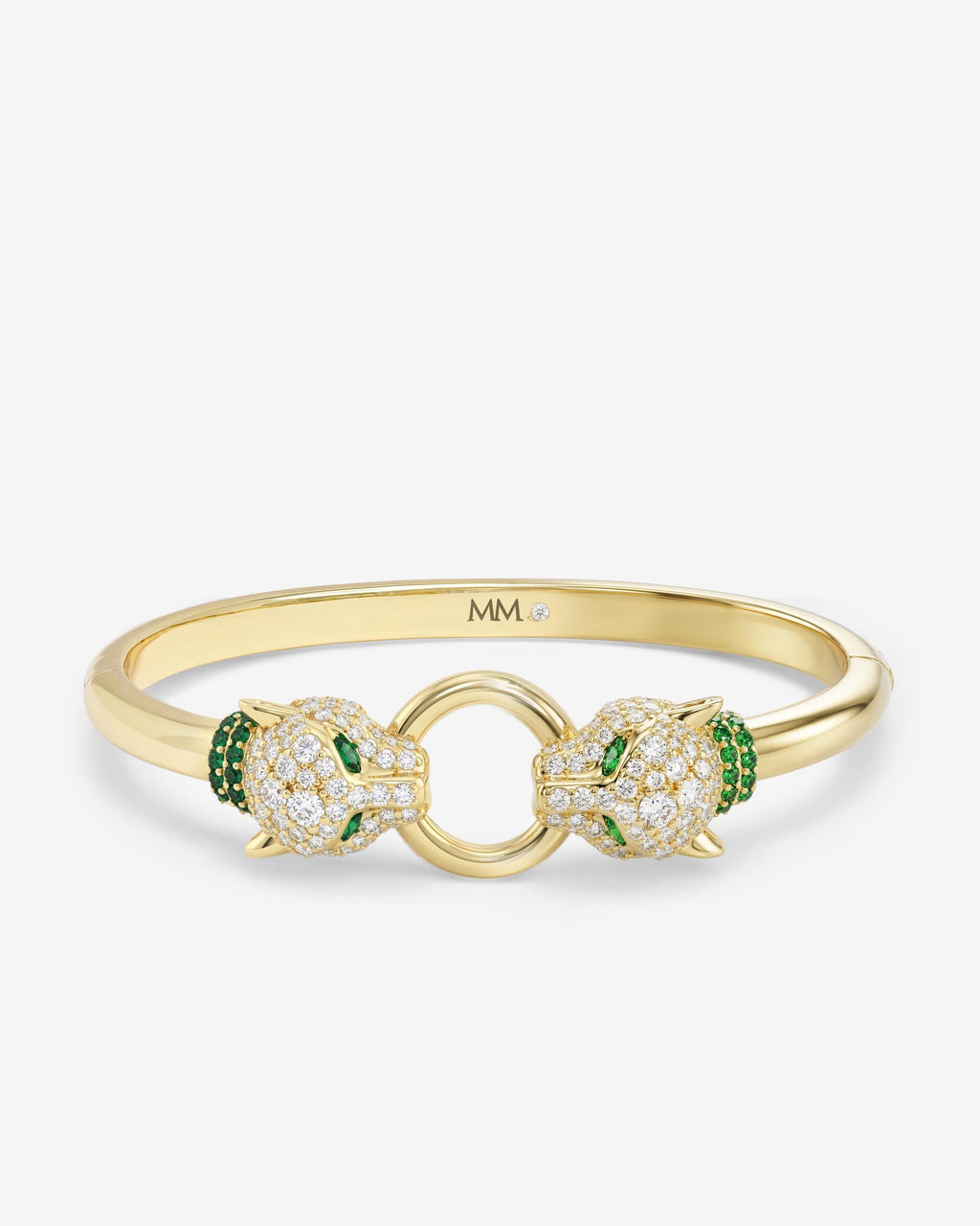 Jaguar Cuff Bracelet - Gold|White Diamondettes – Melinda Maria Jewelry